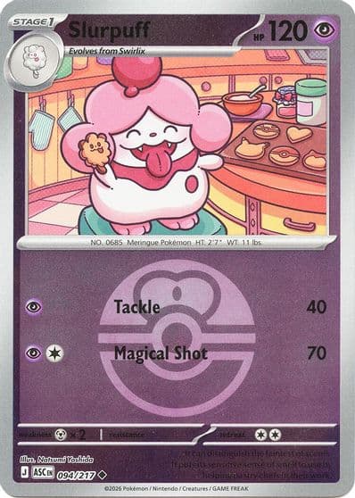 Slurpuff (Love Ball) ME: Ascended Heroes Pokemon card