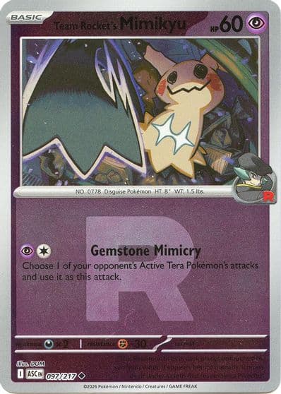 Team Rocket's Mimikyu (Team Rocket) ME: Ascended Heroes Pokemon card