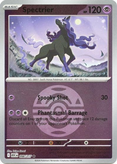 Spectrier (Dusk Ball) ME: Ascended Heroes Pokemon card