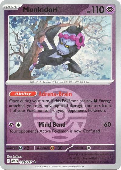 Munkidori (Dusk Ball) ME: Ascended Heroes Pokemon card