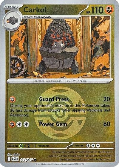 Carkol (Dusk Ball) ME: Ascended Heroes Pokemon card