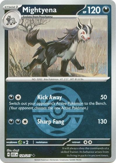 Mightyena (Dusk Ball) ME: Ascended Heroes Pokemon card