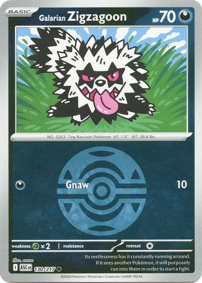 Galarian Zigzagoon (Dusk Ball) ME: Ascended Heroes Pokemon card