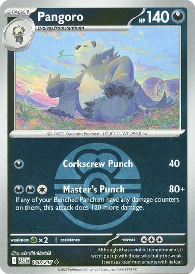 Pangoro (Love Ball) ME: Ascended Heroes Pokemon card