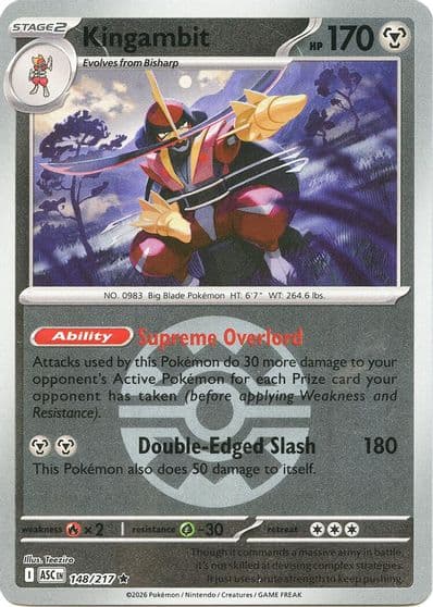 Kingambit (Quick Ball) ME: Ascended Heroes Pokemon card