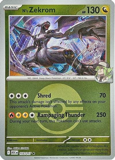 N's Zekrom (Poke Ball) ME: Ascended Heroes Pokemon card