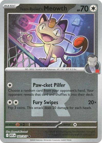 Team Rocket's Meowth (Team Rocket) ME: Ascended Heroes Pokemon card