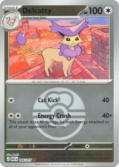 Delcatty (Love Ball) ME: Ascended Heroes Pokemon card