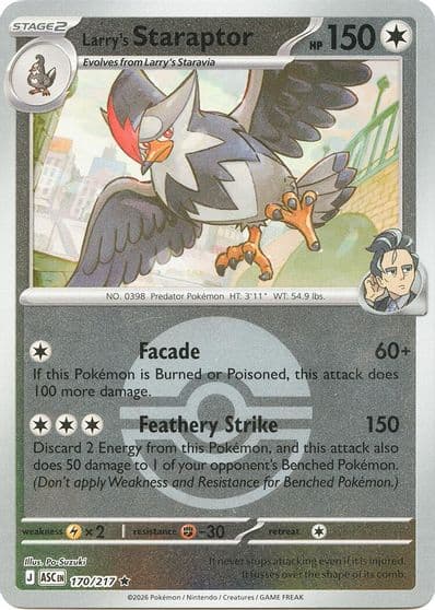 Larry's Staraptor (Poke Ball) ME: Ascended Heroes Pokemon card