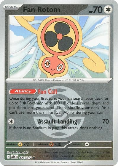 Fan Rotom (Dusk Ball) ME: Ascended Heroes Pokemon card