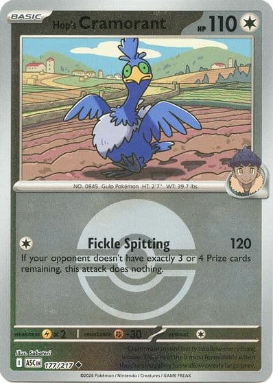 Hop's Cramorant (Poke Ball) ME: Ascended Heroes Pokemon card