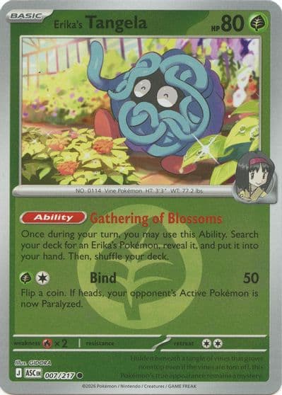 Erika's Tangela (Energy Symbol Pattern) ME: Ascended Heroes Pokemon card