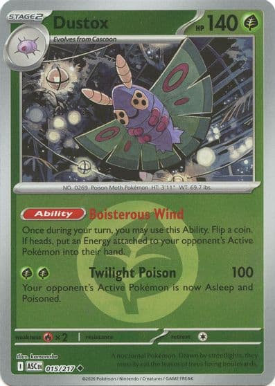 Dustox (Energy Symbol Pattern) ME: Ascended Heroes Pokemon card