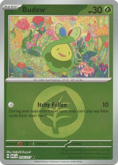 Budew (Energy Symbol Pattern) ME: Ascended Heroes Pokemon card