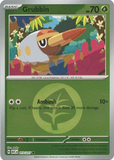 Grubbin (Energy Symbol Pattern) ME: Ascended Heroes Pokemon card