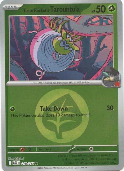 Team Rocket's Tarountula (Energy Symbol Pattern) ME: Ascended Heroes Pokemon card