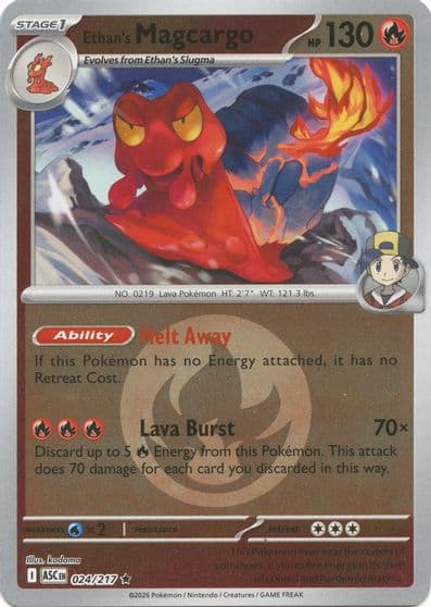 Ethan's Magcargo (Energy Symbol Pattern) ME: Ascended Heroes Pokemon card