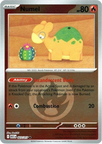 Numel (Energy Symbol Pattern) ME: Ascended Heroes Pokemon card