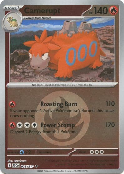 Camerupt (Energy Symbol Pattern) ME: Ascended Heroes Pokemon card