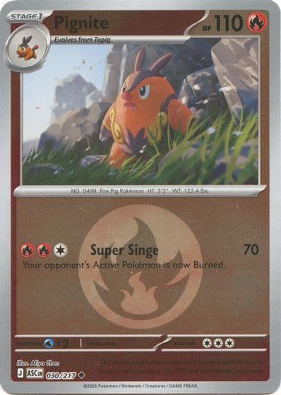 Pignite (Energy Symbol Pattern) ME: Ascended Heroes Pokemon card