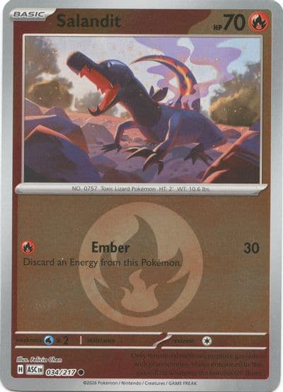 Salandit (Energy Symbol Pattern) ME: Ascended Heroes Pokemon card