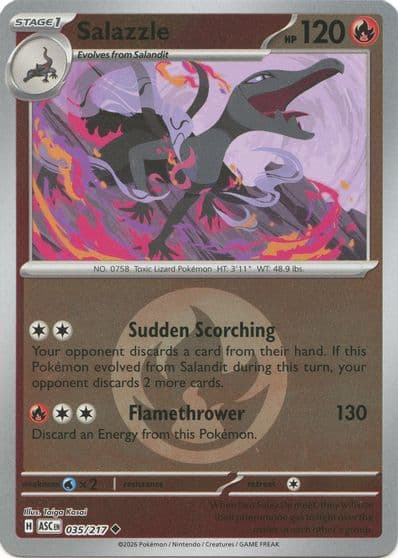 Salazzle (Energy Symbol Pattern) ME: Ascended Heroes Pokemon card