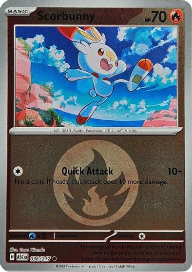 Scorbunny (Energy Symbol Pattern) ME: Ascended Heroes Pokemon card