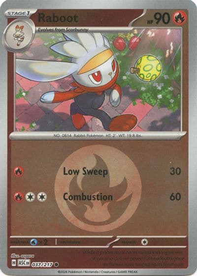 Raboot (Energy Symbol Pattern) ME: Ascended Heroes Pokemon card
