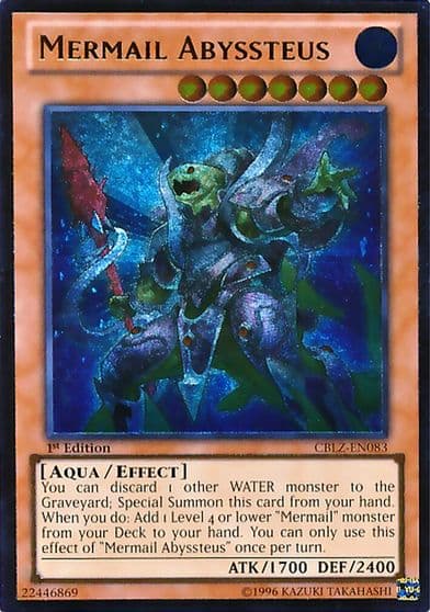 Mermail Abyssteus UTR Cosmo Blazer Yu-Gi-Oh! card