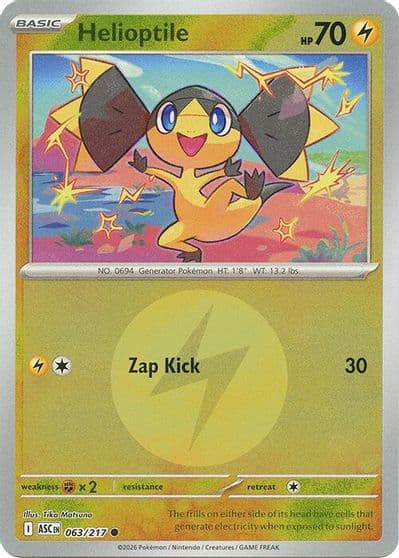 Helioptile (Energy Symbol Pattern) ME: Ascended Heroes Pokemon card