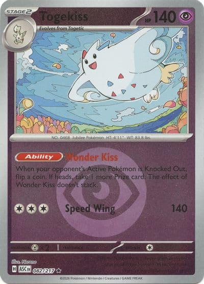 Togekiss (Energy Symbol Pattern) ME: Ascended Heroes Pokemon card