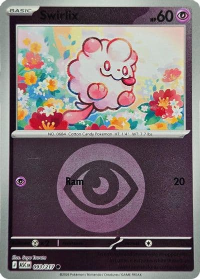 Swirlix (Energy Symbol Pattern) ME: Ascended Heroes Pokemon card