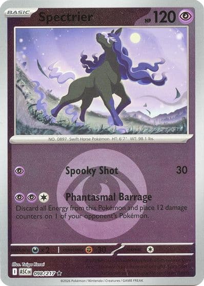 Spectrier (Energy Symbol Pattern) ME: Ascended Heroes Pokemon card
