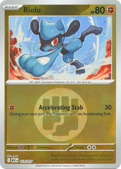 Riolu (Energy Symbol Pattern) ME: Ascended Heroes Pokemon card