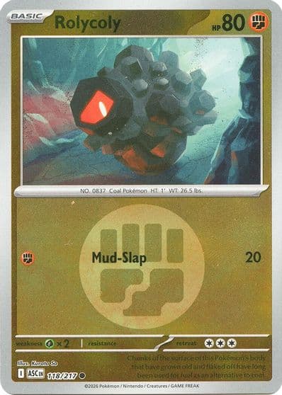 Rolycoly (Energy Symbol Pattern) ME: Ascended Heroes Pokemon card