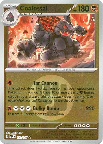 Coalossal (Energy Symbol Pattern) ME: Ascended Heroes Pokemon card