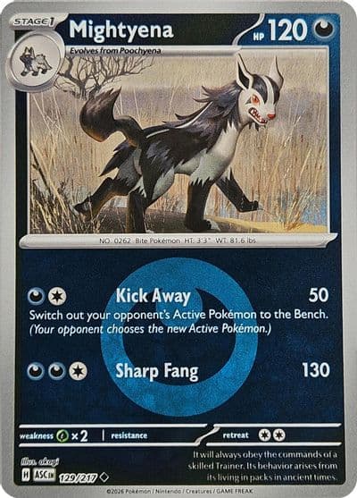 Mightyena (Energy Symbol Pattern) ME: Ascended Heroes Pokemon card