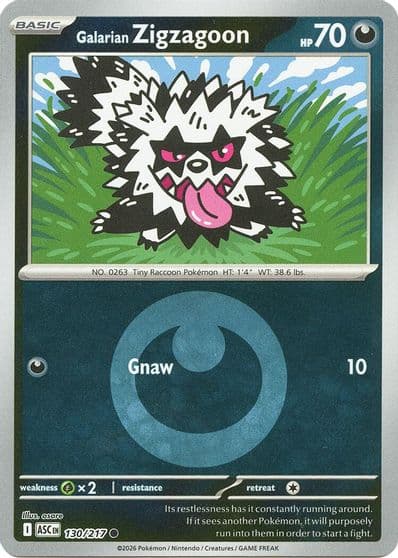 Galarian Zigzagoon (Energy Symbol Pattern) ME: Ascended Heroes Pokemon card