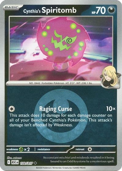 Cynthia's Spiritomb (Energy Symbol Pattern) ME: Ascended Heroes Pokemon card