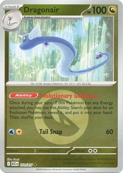 Dragonair (Energy Symbol Pattern) ME: Ascended Heroes Pokemon card
