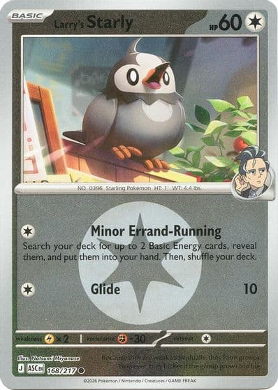 Larry's Starly (Energy Symbol Pattern) ME: Ascended Heroes Pokemon card