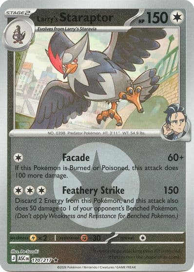 Larry's Staraptor (Energy Symbol Pattern) ME: Ascended Heroes Pokemon card