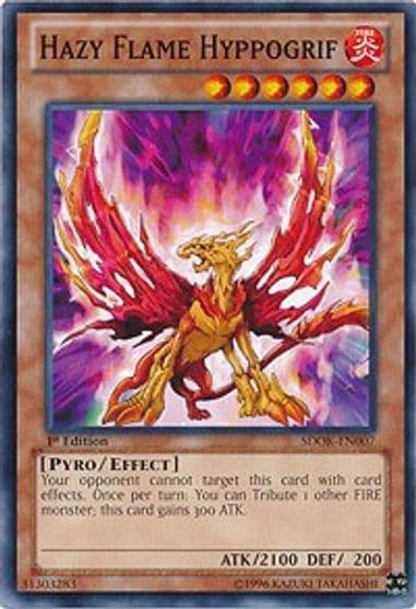 Hazy Flame Hyppogrif Structure Deck: Onslaught of the Fire Kings Yu-Gi-Oh! card