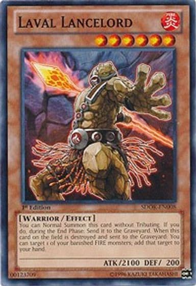 Laval Lancelord Structure Deck: Onslaught of the Fire Kings Yu-Gi-Oh! card