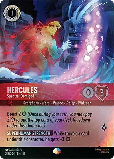 Hercules Spectral Demigod Epic Winterspell Lorcana card