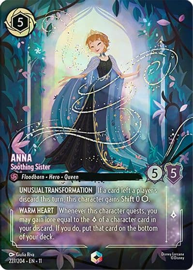 Anna Soothing Sister Enchanted Winterspell Lorcana card