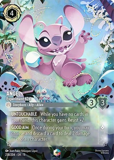 Angel Experiment 624 Enchanted Winterspell Lorcana card