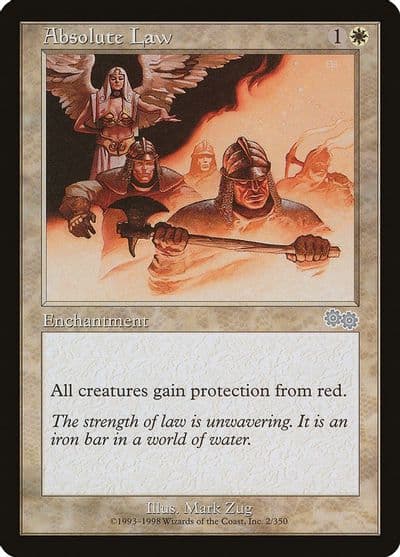 Absolute Law Urza's Saga Magic card