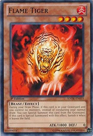 Flame Tiger Structure Deck: Onslaught of the Fire Kings Yu-Gi-Oh! card