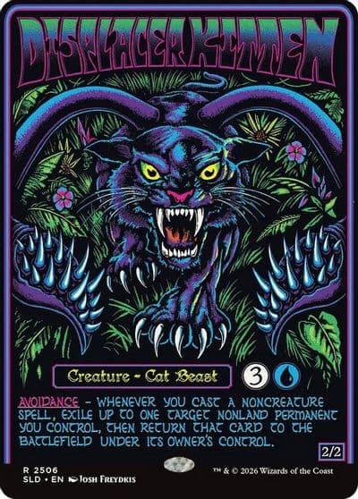 Displacer Kitten Secret Lair Drop Series Magic card